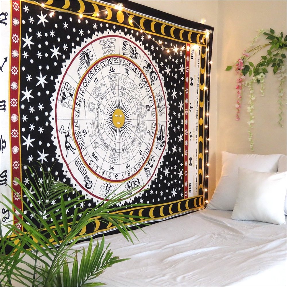 Oussum Wall Hanging Zodiac Twin Tapestry Sheets
